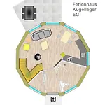 Ferienhaus Kugelhaus Kugellager - Besonderer Rückzugsort In Runder Bauweise - Reduziert, Ruhig Und Naturnah Am Tollensesee *