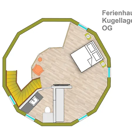 Kugelhaus Kugellager - Besonderer Rueckzugsort In Runder Bauweise - Reduziert, Ruhig Und Naturnah Am Tollensesee